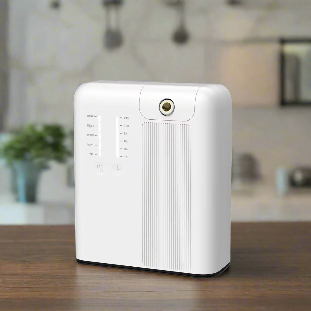 White electronic device with buttons