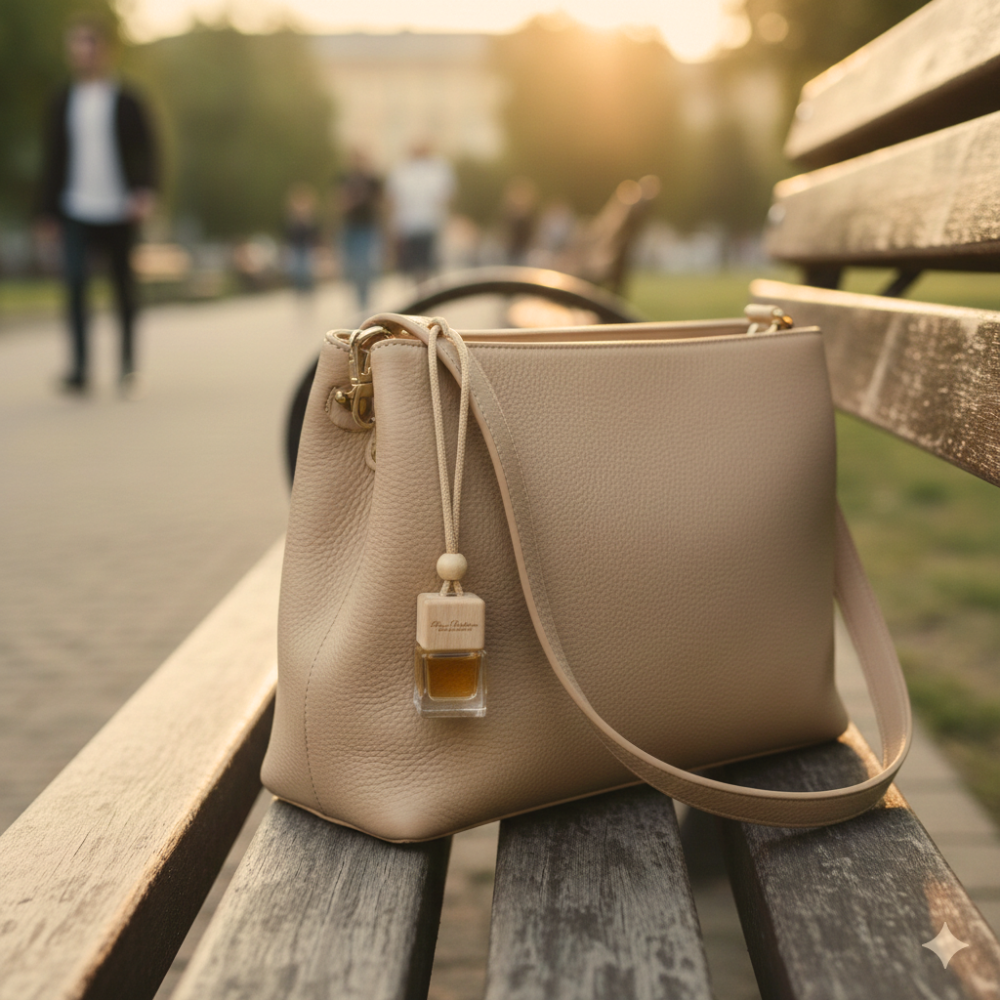 Hanging Luxury Diffuser for Car and Small Spaces - Black & Amber