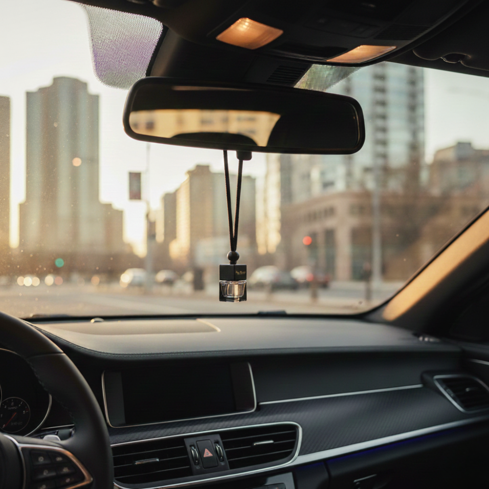 Hanging Luxury Diffuser for Car and Small Spaces - Black & Amber