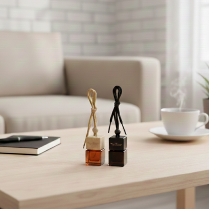 Hanging Luxury Diffuser for Car and Small Spaces - Black & Amber