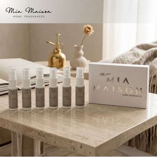 Mini Mia Water-Based Essential Oil & Room Spray - Classic Collection (20ml x 6 Pcs)